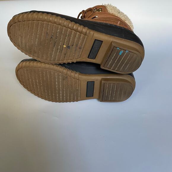 Tommy Hilfiger Rainah Duck Boots Womens 8M Brown Lace Up Waterproof Winter Boots - Picture 9 of 9